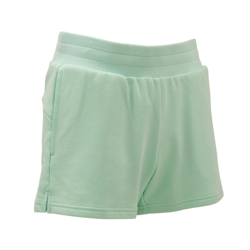 Women's Cotton Fitness Shorts - Green